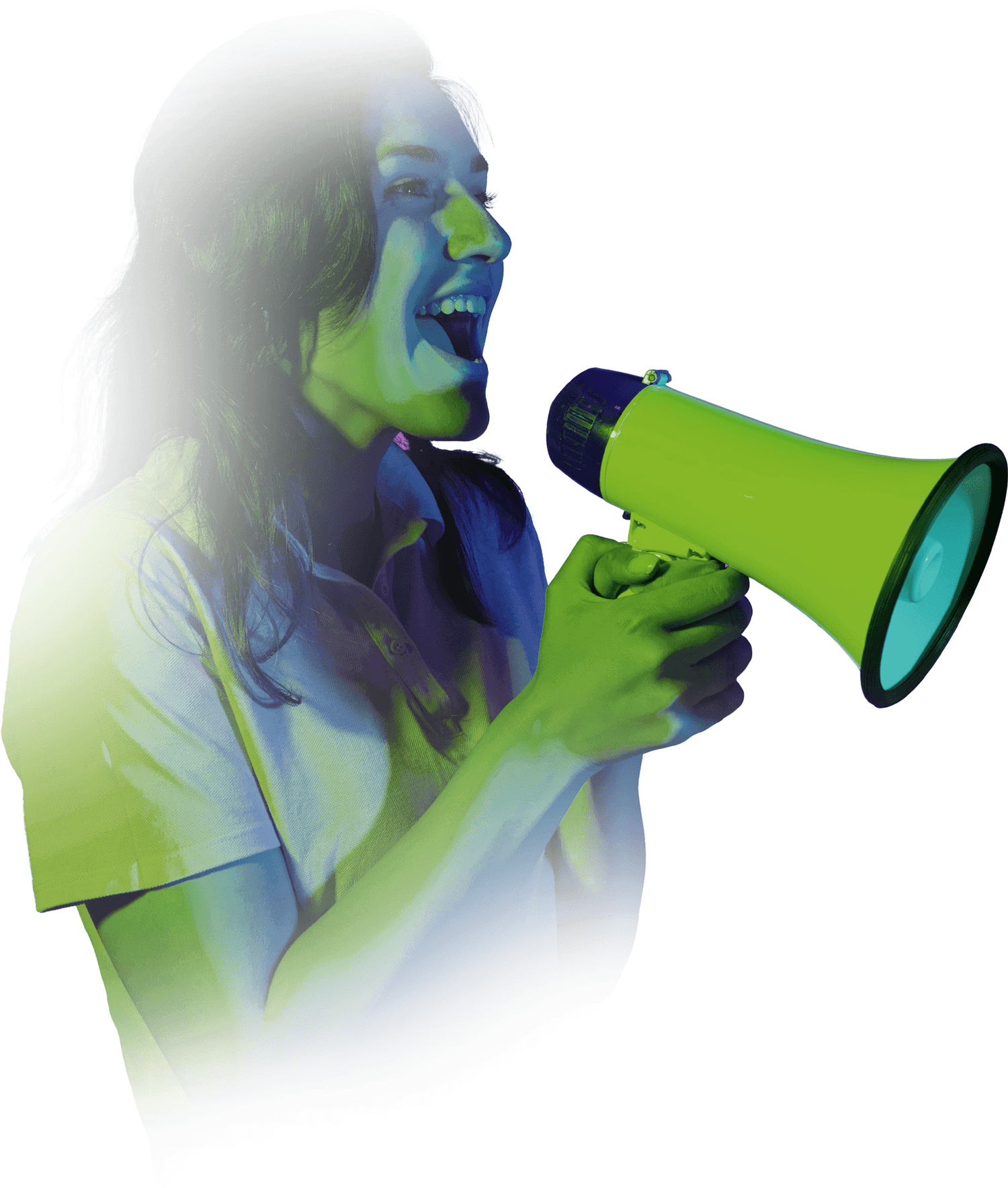 Promove Mais Comunicação 1 caucasian young woman isolated orange studio background neon concept human emotions facial expression 1